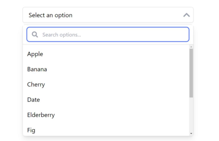 Готовые библиотеки: Choices.js, Tom Select, Select2, Bootstrap-Select