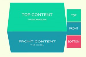 3D Cube Tabbed Interface