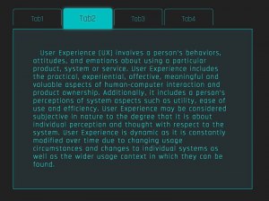 Scifi-style Animated Tabs