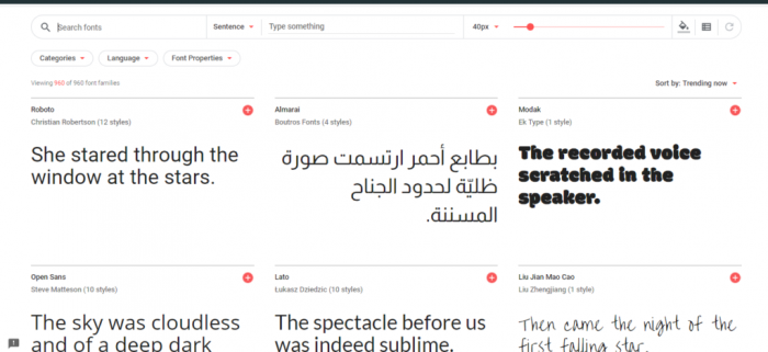 Шаг 1: Найдите лучший Google-шрифт для сайта