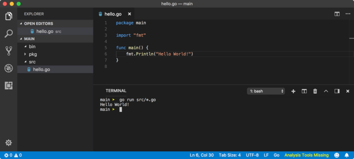 Установка и первая программа
