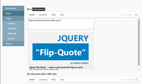 jQuery URLive: